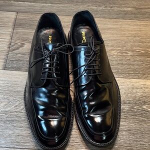 Pronto Uomo Black Leather Oxfords men’s 13 (j94)